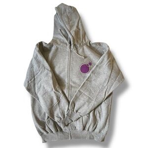 The Hundreds Gray Zip-Up Hoodie